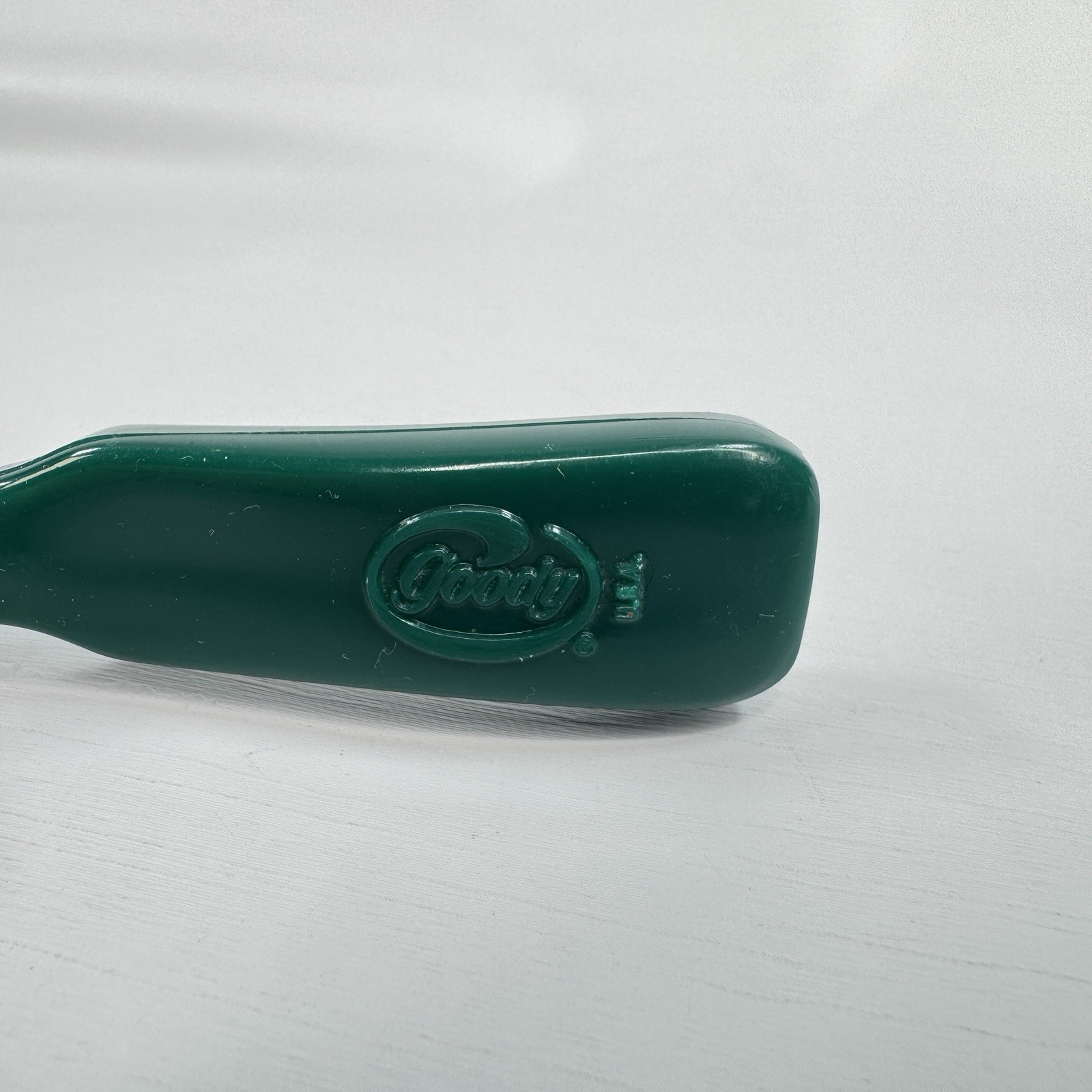 Vtg Goody Hair Brush Nylon Bristles Brush USA GREEN 6" Long 5 Rows