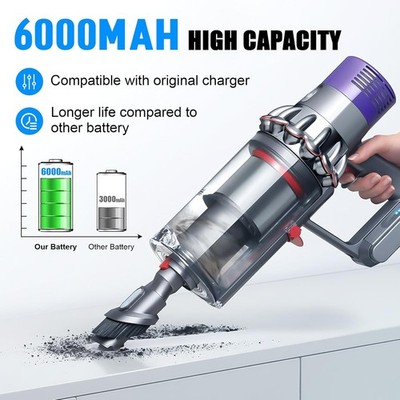 6000mAh 25.2V Dyson V10 Akku Ersatz für V10 Animal, V10 Absolute Staubsauger DHL