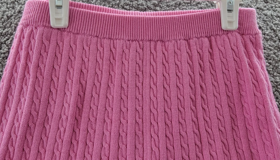 Polo Ralph Lauren Mini-Cable Pantalones Cortos Niñas Grandes XL/16 Rosa Cintura Elástica Pull On Foto 3 de 4