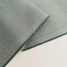 Blue Gray Edo Komon #A 14x38 Vintage Jacquard Silk Japanese Kimono Fabric SCH5