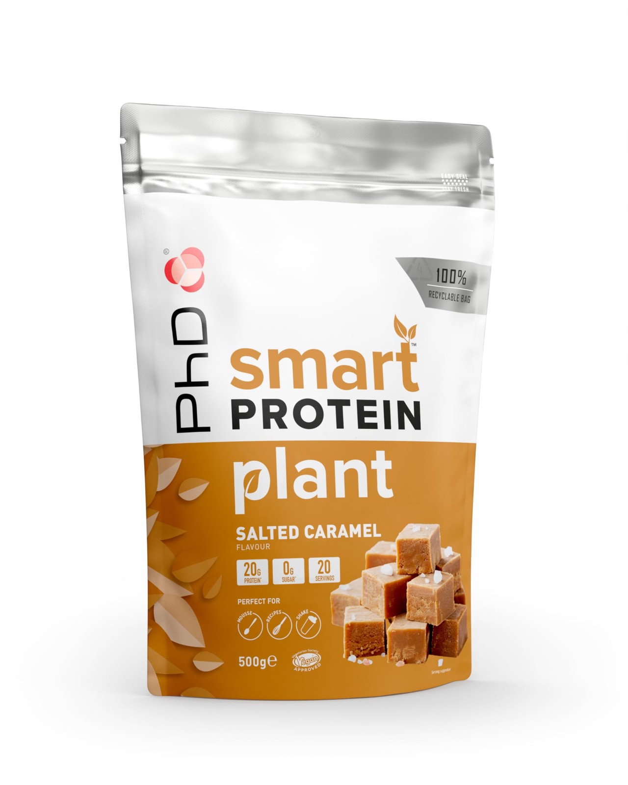 Protéine Végétale en Poudre pour la Récupération Muscle Caramel Salé 500g