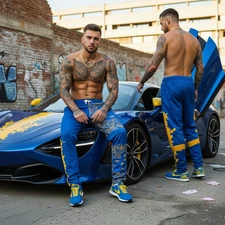 *DEFEND UKRAINE* POLYESTER JOGGER SWEATPANTS (FLEECE LINED)