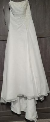 Brand New Chiffon A-Line Strapless Wedding Dress 