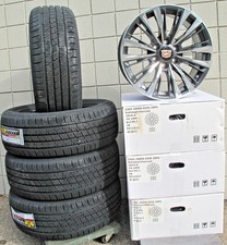 22 New Escalade Factory Style Polished Charcoal 4 Wheels Ca93 And Tires 2854522