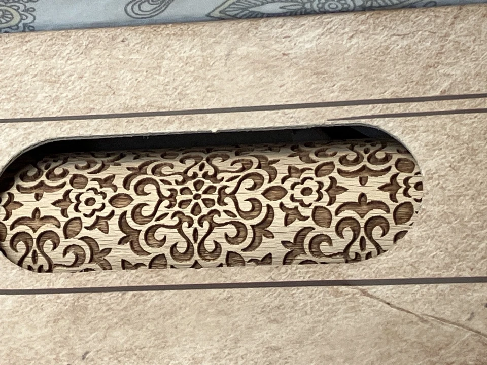 MAKE & BAKE Wooden Rolling Pin Embossed Flower Design NEW in Box & Ready to Gift - Image 3 of 4