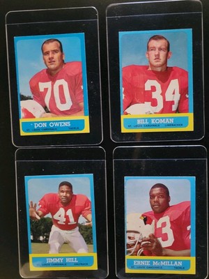 1963 Topps Football Cards - Super Sharp High Grade - W/ Bill Koman | Jimmy Hill