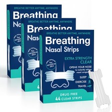 Anti Snoring Nasal Strips for Better Sleep, Nighttime Nose Breathe Aid Clear Kit