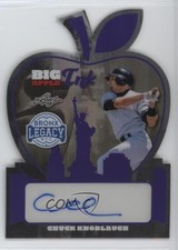 2025 Leaf A Bronx Legacy Purple Prismatic /7 Chuck Knoblauch #BI-CK1 Auto 17uv