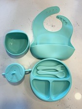 Silicone Baby Feeding Set, Suction Plate Bowl Set, Self 6 Piece Gift Set For  