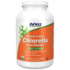 Poudre Pure De Chlorelle Bio 1 LB Par Now Foods