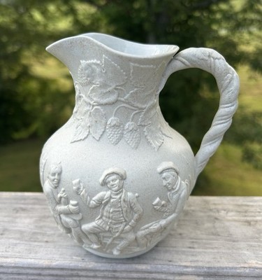 Willie: 19th Century Relief Molded Jug By J W Pankhurst & CO  Pre-Owned