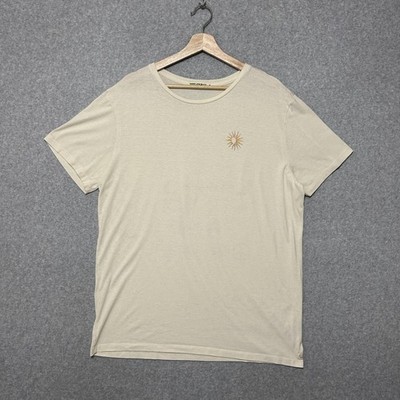 Marine Layer Shirt Mens L White California Good Vibes Graphic Tee Hippie