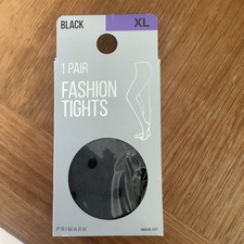 💋Primark Black Fashion Spot Tights Size XL BNWT 💋#2