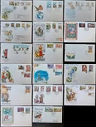 z(ISM-224) ISLE OF MAN 1978-1995 FDC (17) SET Covers CHRISTMAS all pictured