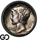 1944 Mercury Dime Nice Toner Gem
