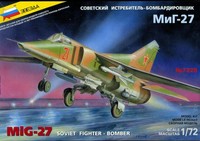 Mig 27 Sowjetischer Jagdbomber Plastikbausatz 1:72 Modell Zvezda