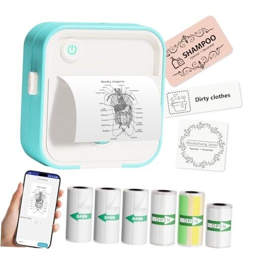 Portable Thermal Label Maker with Tape for Home & Office-image