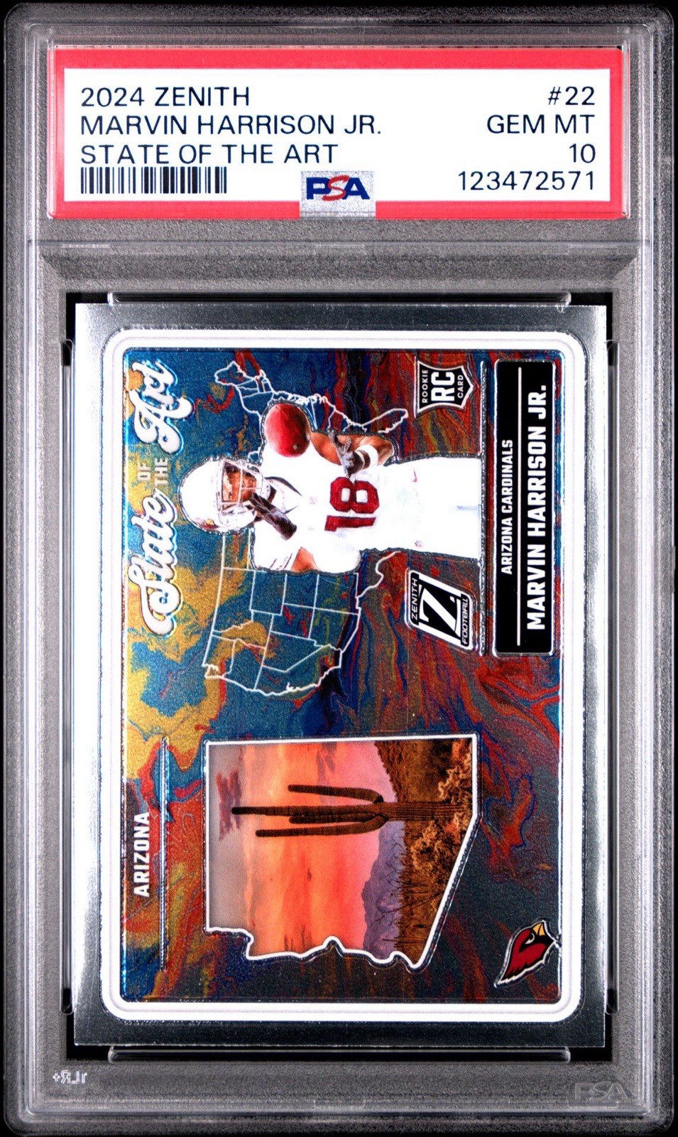 Marvin Harrison Jr. Panini Zenith State of the Art #22 Base