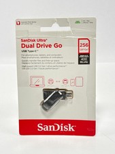 SanDisk Ultra Dual Drive Go 256GB USB Type-C USB 3.1 Flash Drive Black