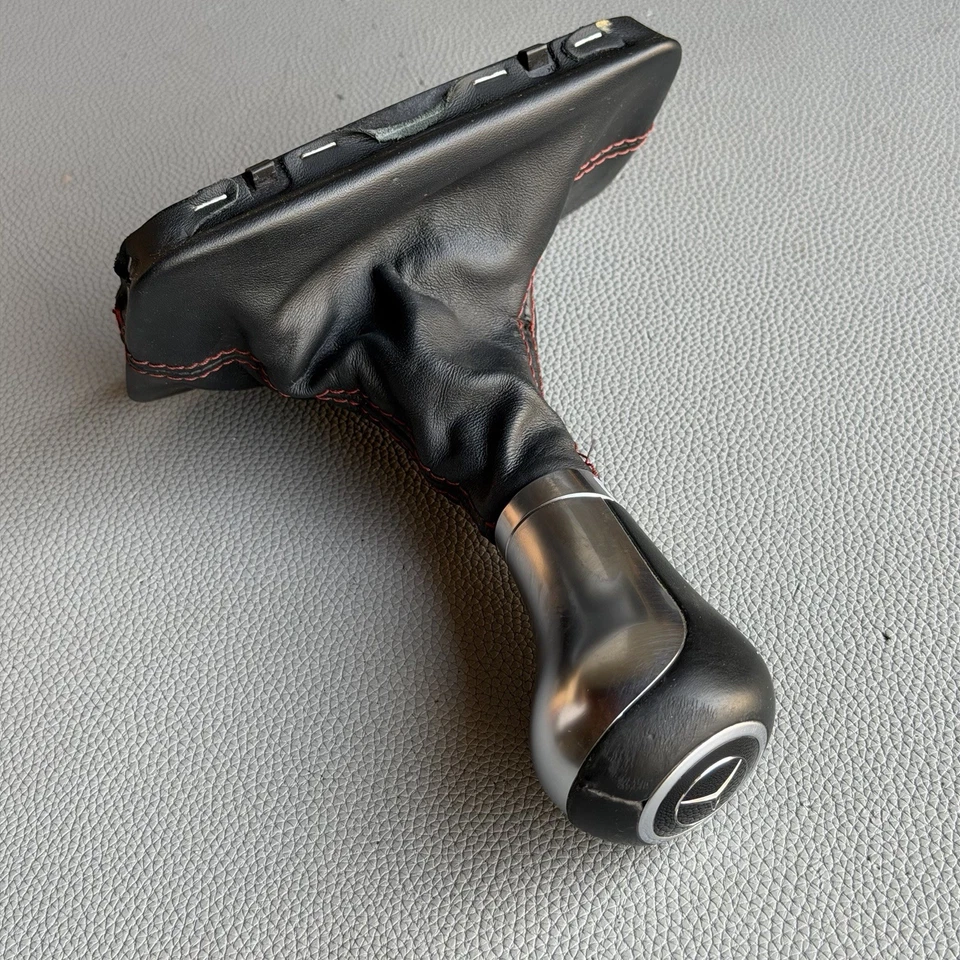 20-14 Mercedes W204 C250 C300 AMG puntadas rojas deportivo palanca de cambios arranque OEM Foto 3 de 4