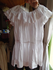Girls dress early 20th century white cotton