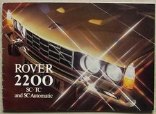 ROVER 2200 SC, TC & SC AUTOMATIC Car Sales Brochure 1973-74 #R1000/10.73