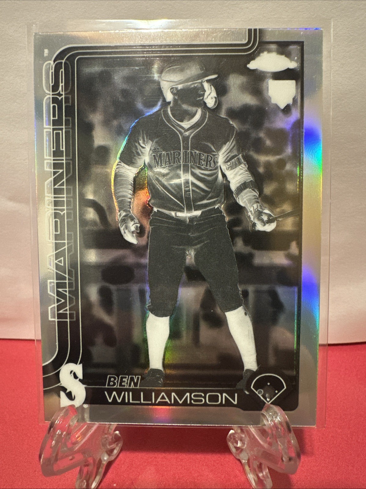 2025 Topps Chrome Update Ben Williamson Negative Refractor SP RC Rookie USC168