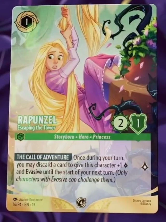 Rapunzel-Escaping the Tower 16 Disney Lorcana Promo Cards for sale