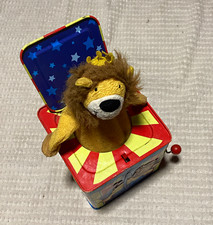 Schylling Silly Circus Lion Jack-in-the-Box Tin Toy SCJB 2004 Vintage