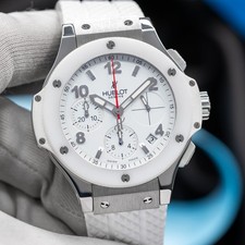 Hublot Big Bang White Ceramic Chronograph Men's Watch - 342.SE.230.RW Full Set! 12