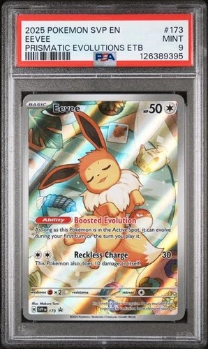 2025 Pokemon Prismatic Evolutions Promo - Eevee 173 PSA 9