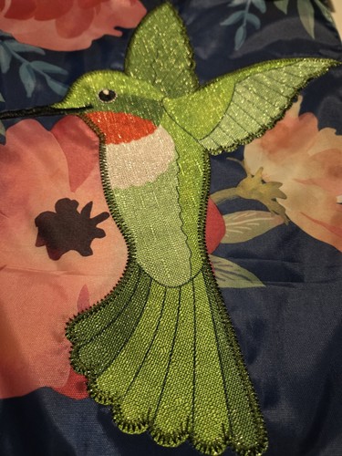 Neu mit Etikett Meadow Creek Kolibri/Willkommen doppelseitige blaue Gartenflagge 11,5 x 18 Zoll  - Bild 2 von 9