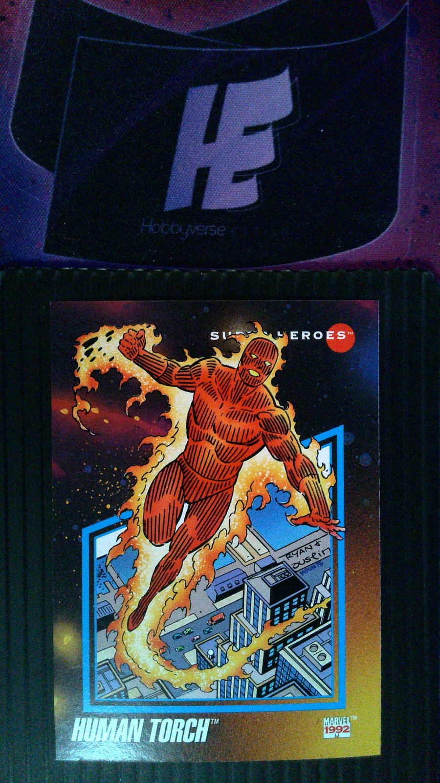 Human Torch 1992 Impel Marvel Universe #58
