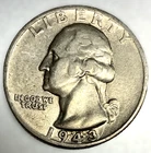 1943-S Washington 90% Silver Quarter VF+ Very Fine Condition 25c US Coin -3844