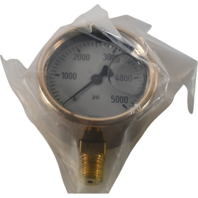 #ad #ad NEW Wika Liquid Filled Pressure Gauge 0 5000 PSI 1 2#x27;#x27; NPT Brass 2.5#x27;#x27; $49.99