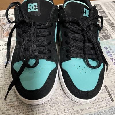 DC Shoes Herren Schwarz/Türkis Wildleder Sneaker 9 US, Top Zustand