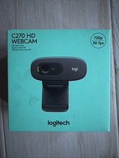 NEW Logitech C270 HD Webcam 720p 30 FPS Fixed...