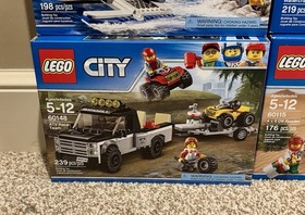 Four LEGO City Catamaran ATV Off Roader SUV Set Lot 60058 60115 60148 60149 NIB