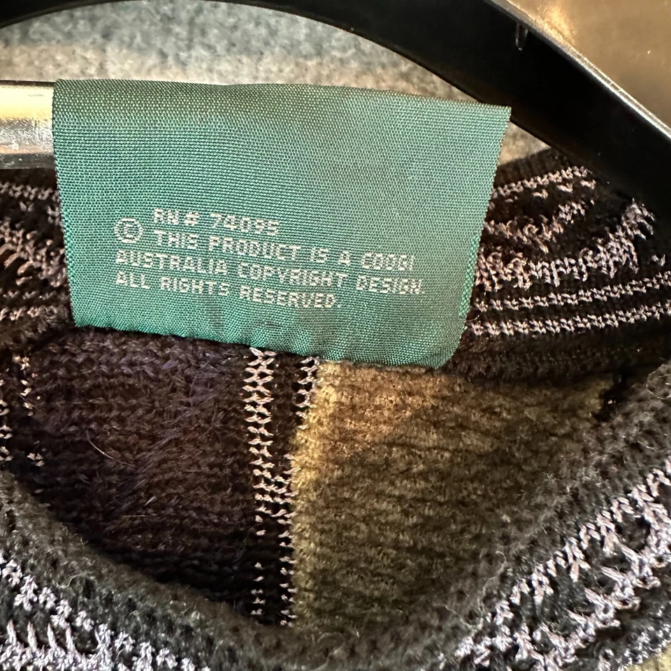 Vintage 90's Coogi 3D Chunky Knit Sweater Multicolor Blend Sz L Australia - Image 3 of 4