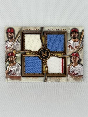2025 Topps Museum Alec Bohm Bryce Harper Kyle Schwarber Trea Turner Relic #/75