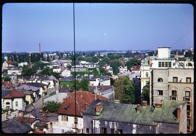 35mm Dia BUKAREST RUMÄNIEN 1974 - City Skyline Dächer Panorama - RAR
