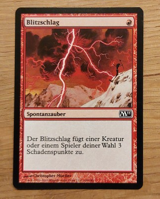 Mtg Magic: Blitzschlag / Lightning Bolt, DEUTSCH, Nearmint 