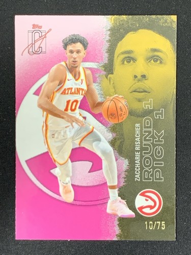 Zaccharie Risacher 2025-26 Topps Signature Class Veteran Class Pink Base /75 #61
