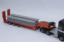 2 X Steel Beams 160 Mm As Cargo For Truck Low Loader 1:50 For Diorama Railway