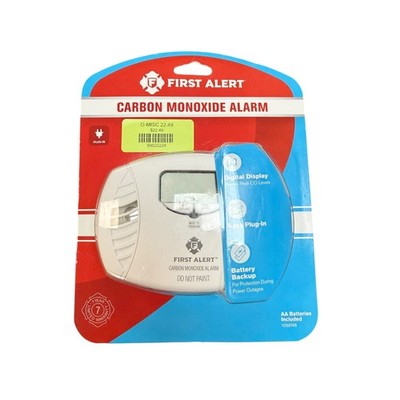 First Alert Plug-In CO Alarm w Digital Display