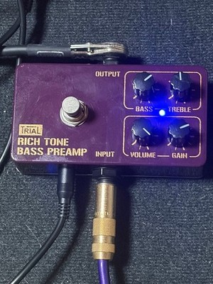TRIAL Rich Tone Bass Preamp Body Only Clean Sound Used