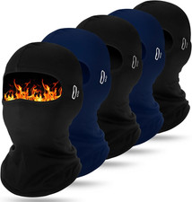 5 Pcs Winter Balaclava Ski Windproof Thermal Full Face Cold Weather Balaclava