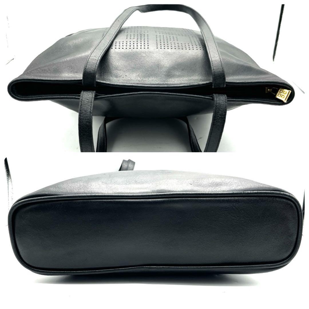 GIVENCHY 4G logo big logo tote bag in black leather fits A4 documents thumbnail 5