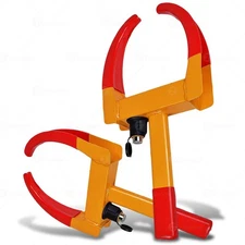 Wheel Lock Tire Clamp - Premium Quality Heavy Duty Adjustable Anti- Theft Pro...