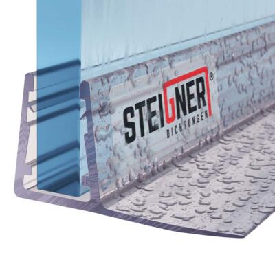 STEIGNER Duschdichtung, Glasstärke 3,5- 8 mm, PVC Ersatzdichtung UK01/UK02